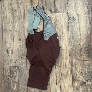Women’s MAAP Brown Cycling Bib Shorts Size Small